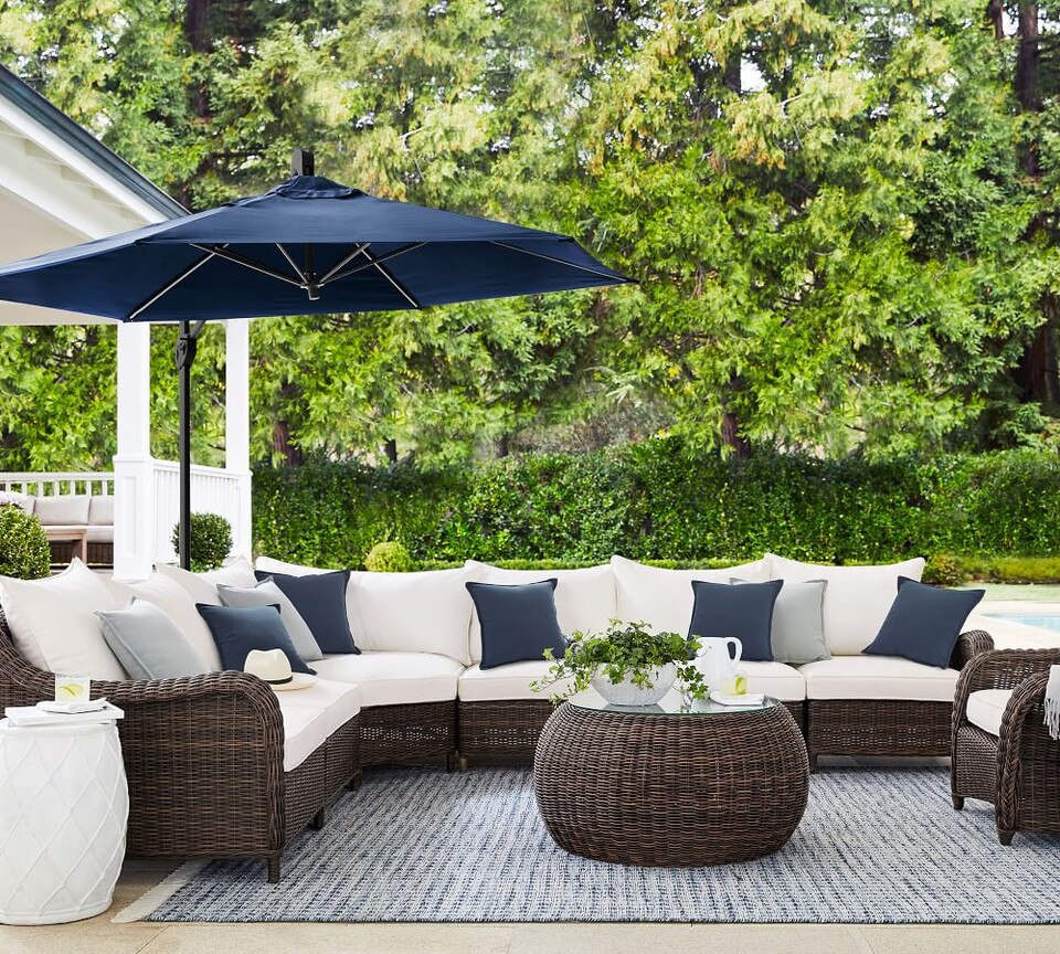 Net Ceramic Side Table Pottery Barn Australia